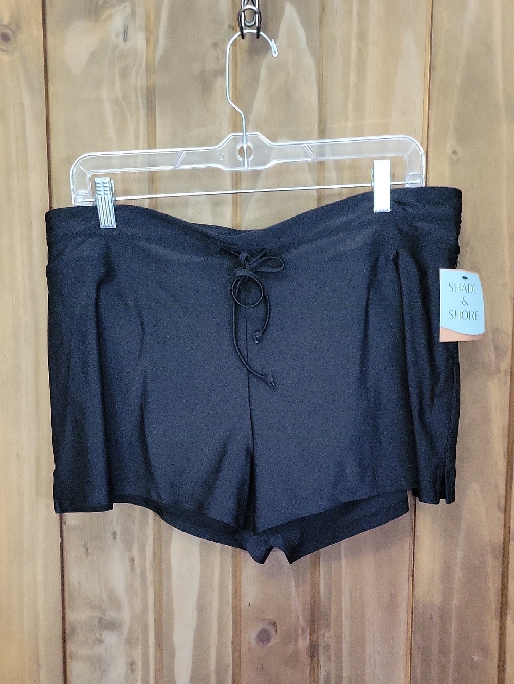 Shade & Shore Black Swim Skort Shorts